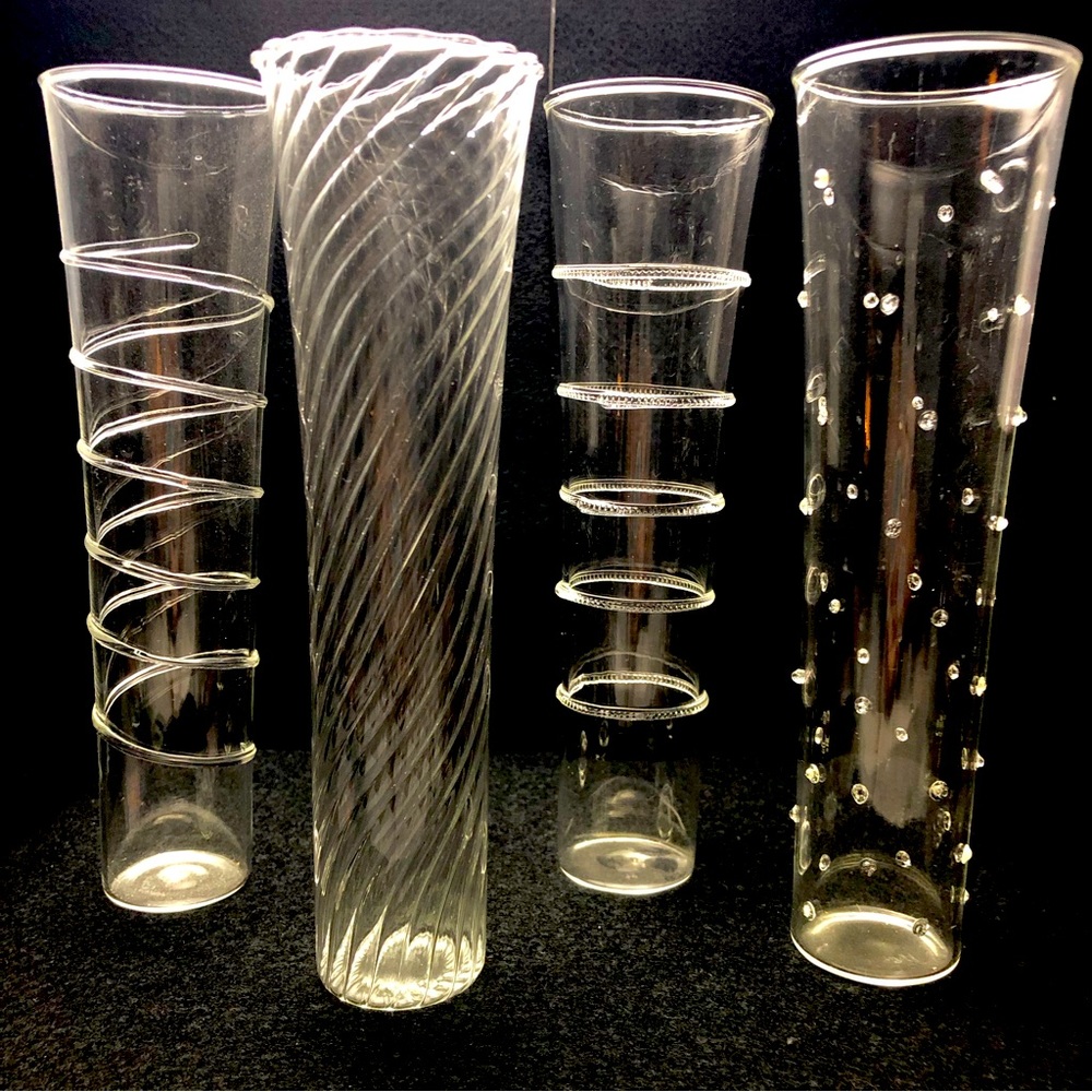 Venetian Champagne Flutes- Set of Four